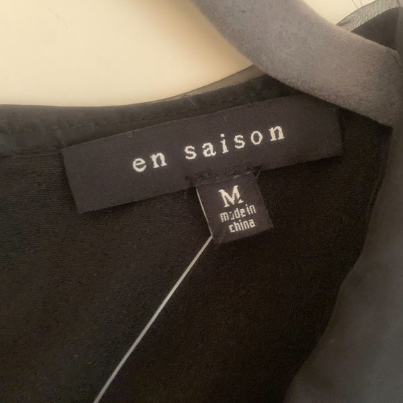 Brand New En Saison Organza Collared Blouse, M - Picture 5 of 7